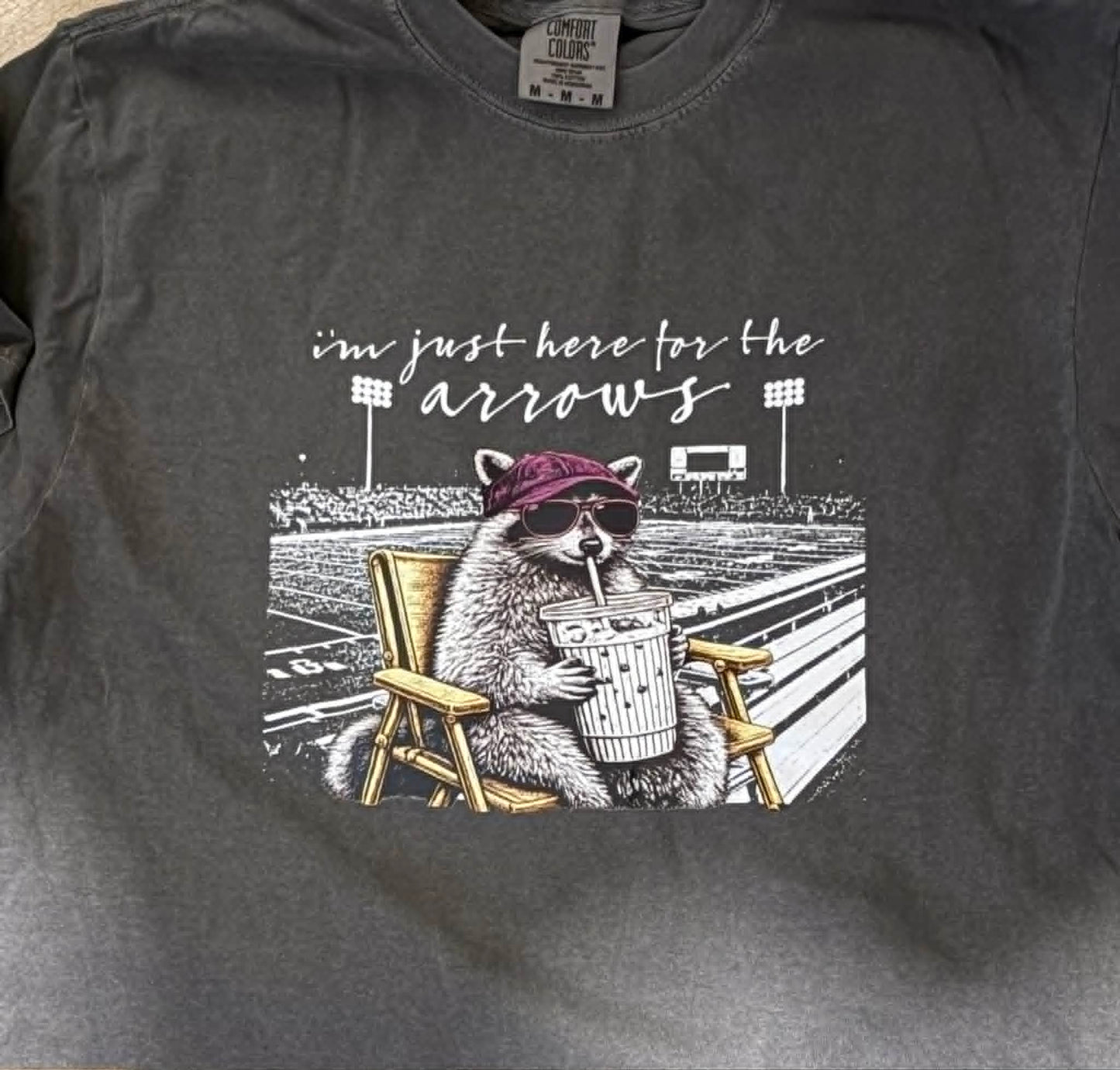 im just here for the arrows racoon T-Shirt