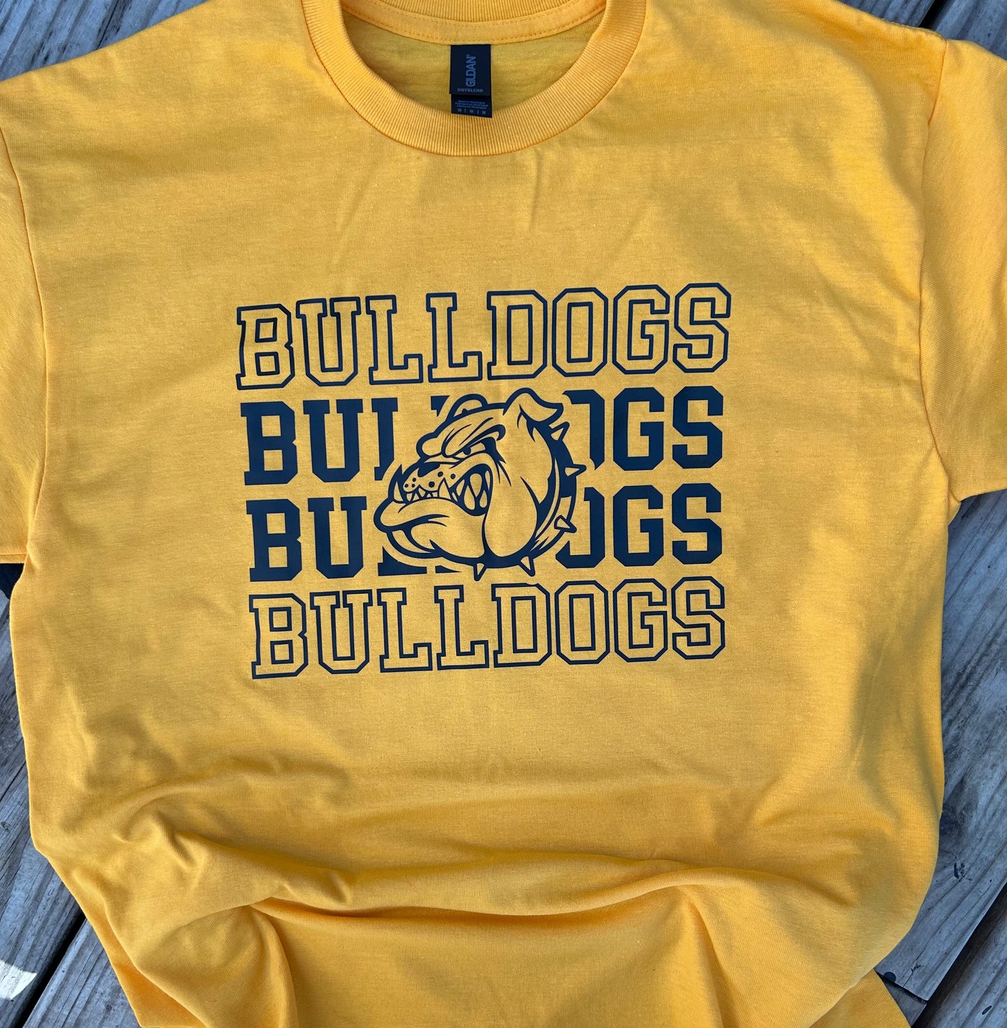 Bulldog Mascot stacked T-Shirt