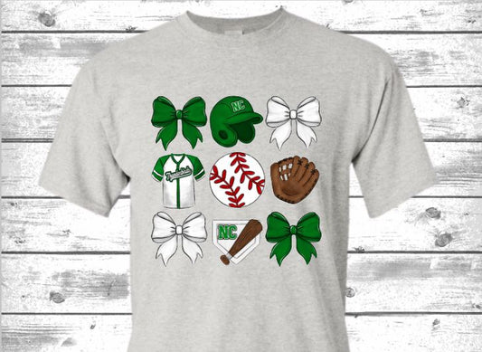 NC Baseball Bows T-Shirt