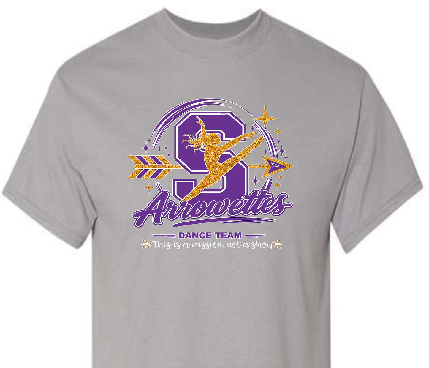 Arrowettes This is a mission not a show t-shirt