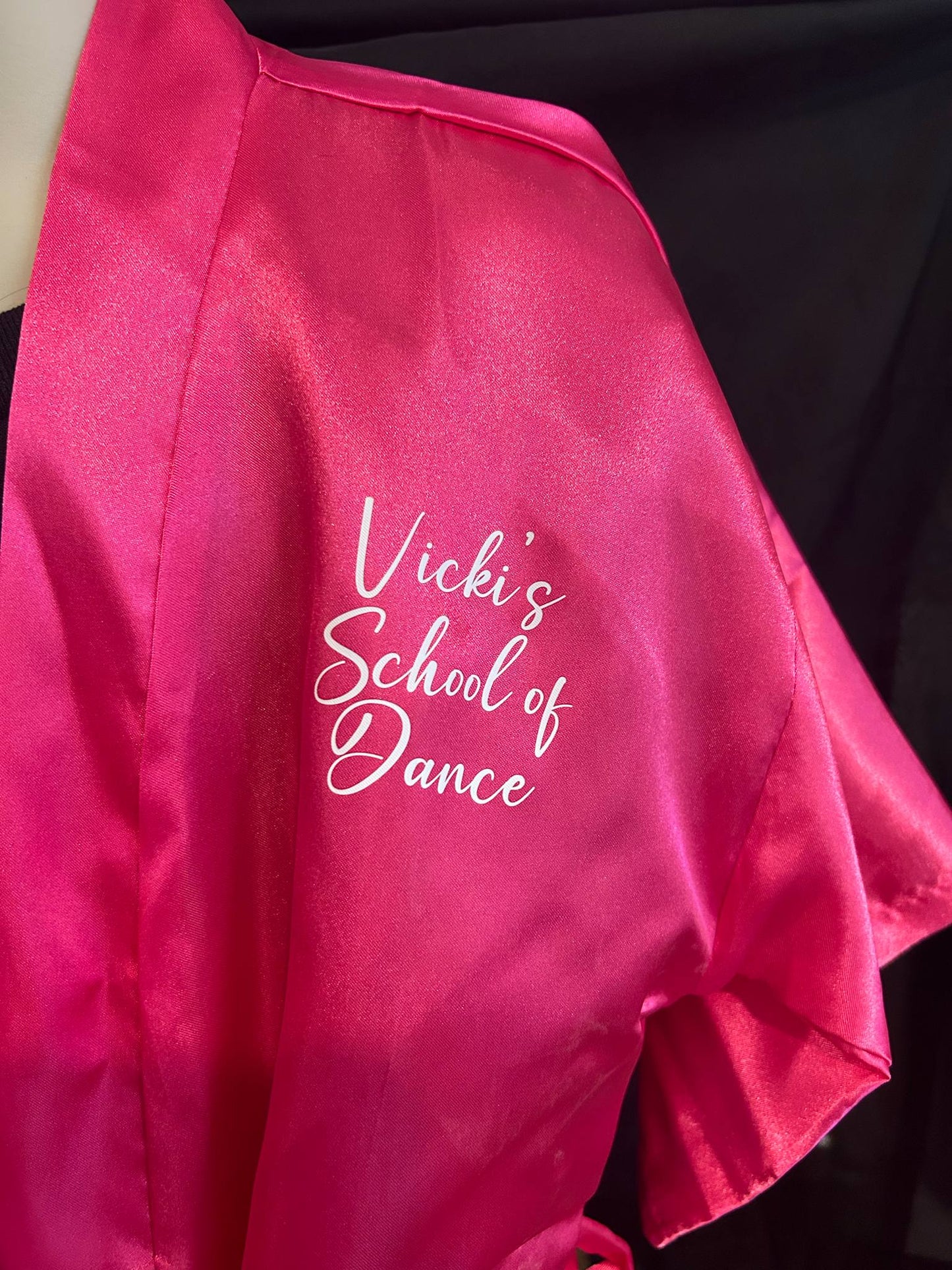 Dance Robe/Kid Silk Robe DTF printed Personalized
