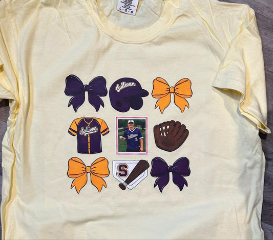 Custom personalized Baseball Picture T-Shirt closing March 14