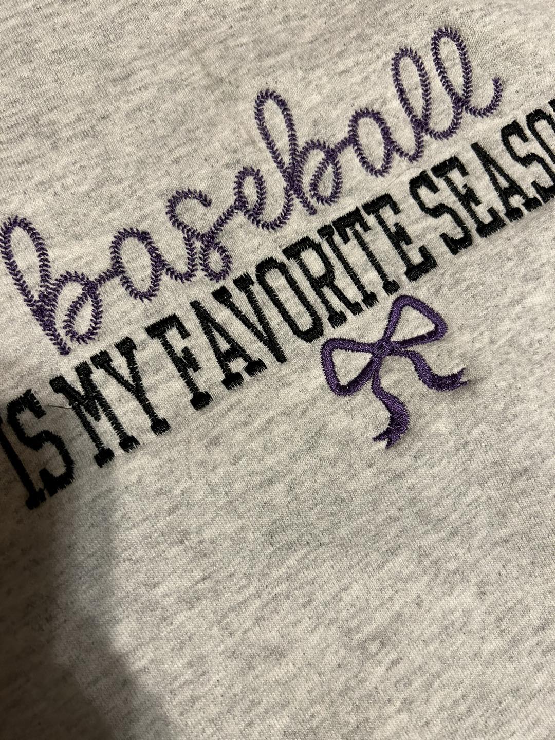 Baseball is my favorite season