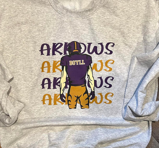 Personalized football T-Shirt or Sweatshirt