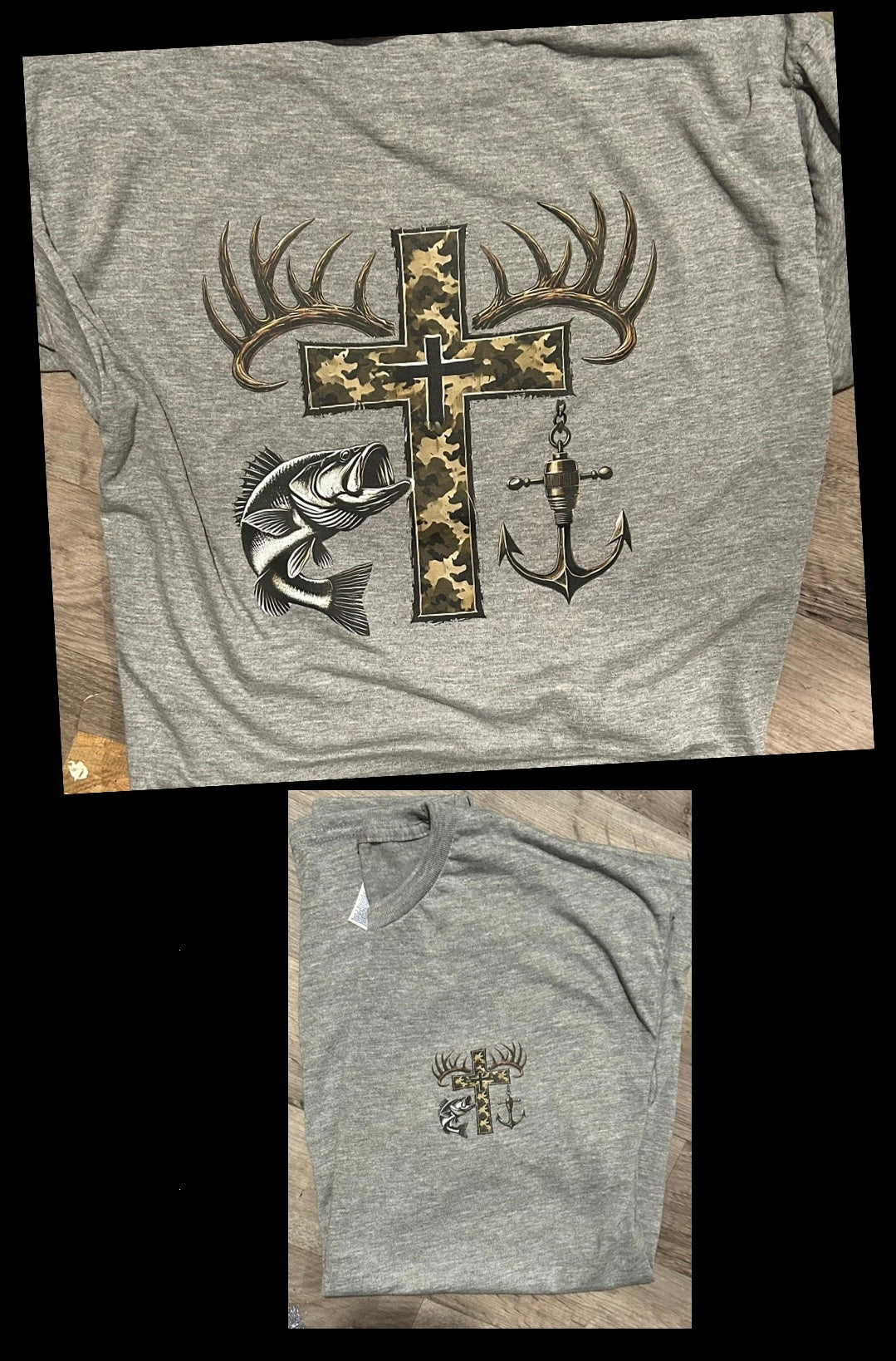 Cross. Fishing/Hunting T-Shirt