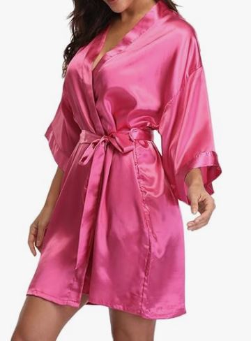 Dance Robe/Kid Silk Robe DTF printed Personalized