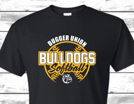 Dugger Union Bulldogs Softball T-Shirt or Crewneck