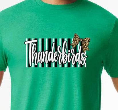 Thunderbirds Stripe Bow  T-Shirt