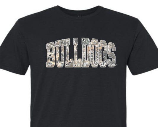 Bulldogs Camo Black T-Shirt