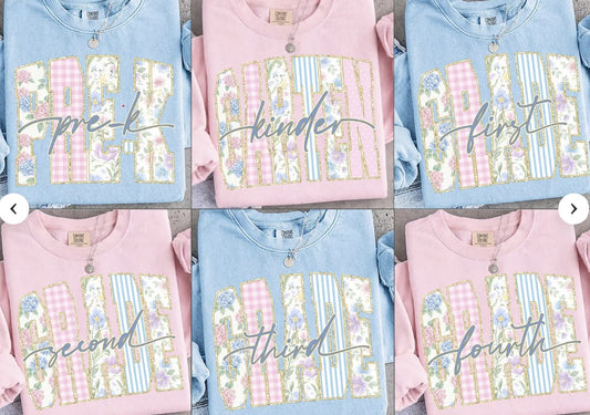 back to school pretty prek through Fourth grade ORDER ENDS 7/26
