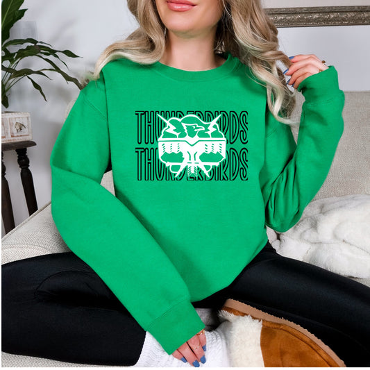 Thunderbirds stacked center T-Shirt or Sweatshirt