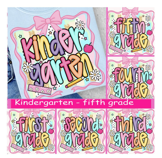 back to school prek through 5th grade ORDER ENDS 7/26