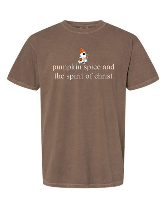 Pumpkin Spice and the spirit of christ T-Shirt ORDER ENDS 9/27