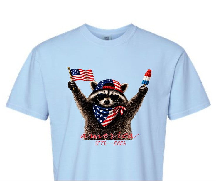 Racoon America t shirt ends June 24
