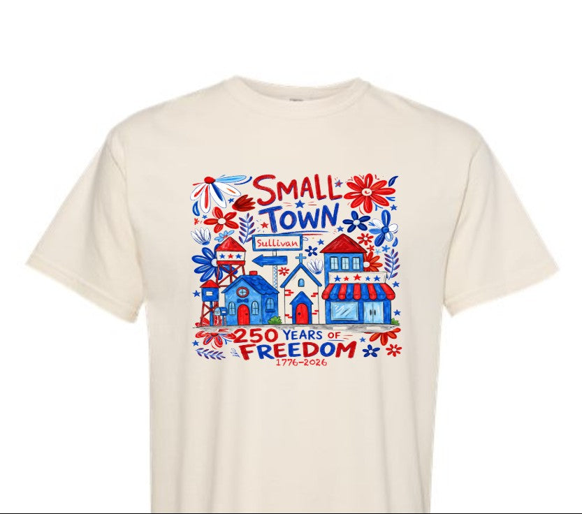 small town freedom t shirt ends June 24